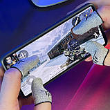 Ігрові напальчники BULL (3 пари 6 шт) для ігор на телефоні смартфоні планшеті pubg пабг пубг standoff 2, фото 6