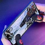 Ігрові напальчники з карбоном WOLF (1 пара 2 шт) для ігор на телефоні смартфоні планшеті pubg пабг пубг standoff 2, фото 4