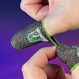 Ігрові напальчники з нейлоном DRAGON (1 пара 2 шт) для ігор на телефоні смартфоні планшеті pubg пабг пубг, фото 3