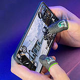 Ігрові напальчники з нейлоном DRAGON (1 пара 2 шт) для ігор на телефоні смартфоні планшеті pubg пабг пубг, фото 7