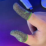 Ігрові напальчники з нейлоном DEER (1 пара 2 шт) для ігор на телефоні смартфоні планшеті pubg пабг пубг Сірий, фото 7