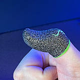 Ігрові напальчники з нейлоном DEER (1 пара 2 шт) для ігор на телефоні смартфоні планшеті pubg пабг пубг Сірий, фото 2