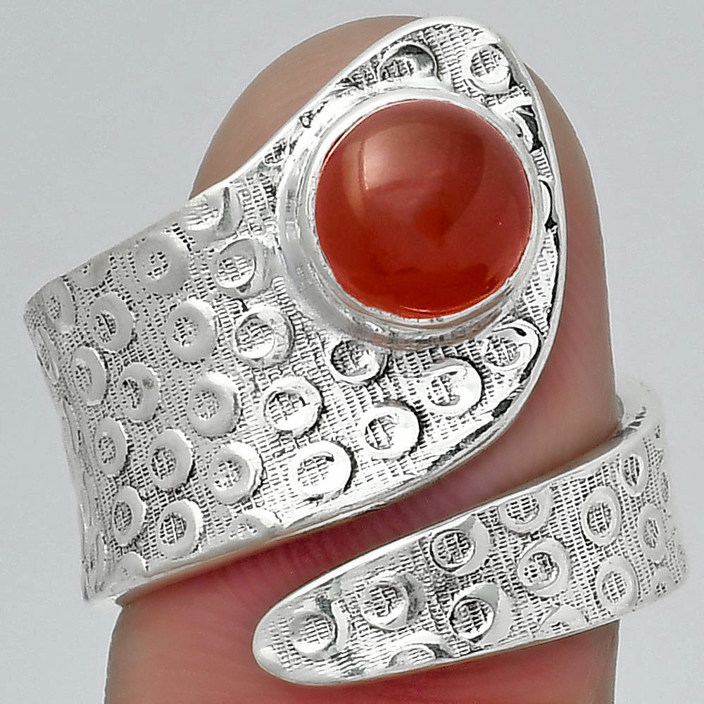 Сердолік срібна каблучка, 095ЛС