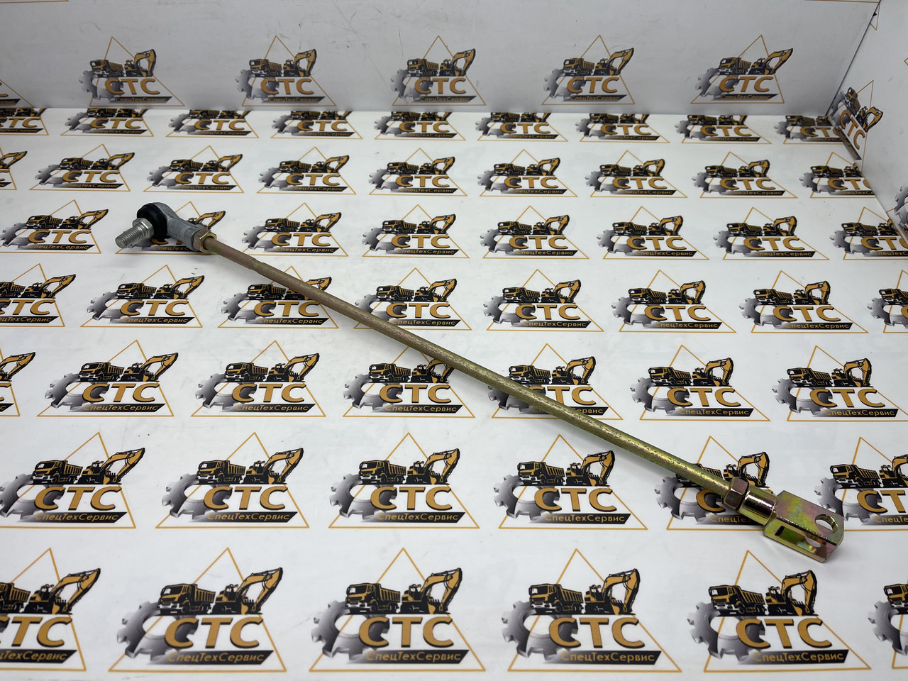 Тяга важеля керування переднім ковшем 404 мм на JCB номер 913/10218, фото 1