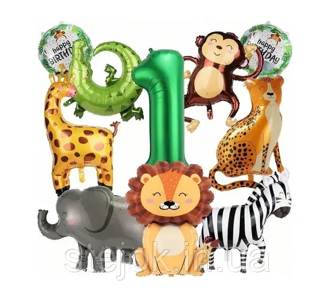 Набір куль Сафарі з цифрою, фото 1