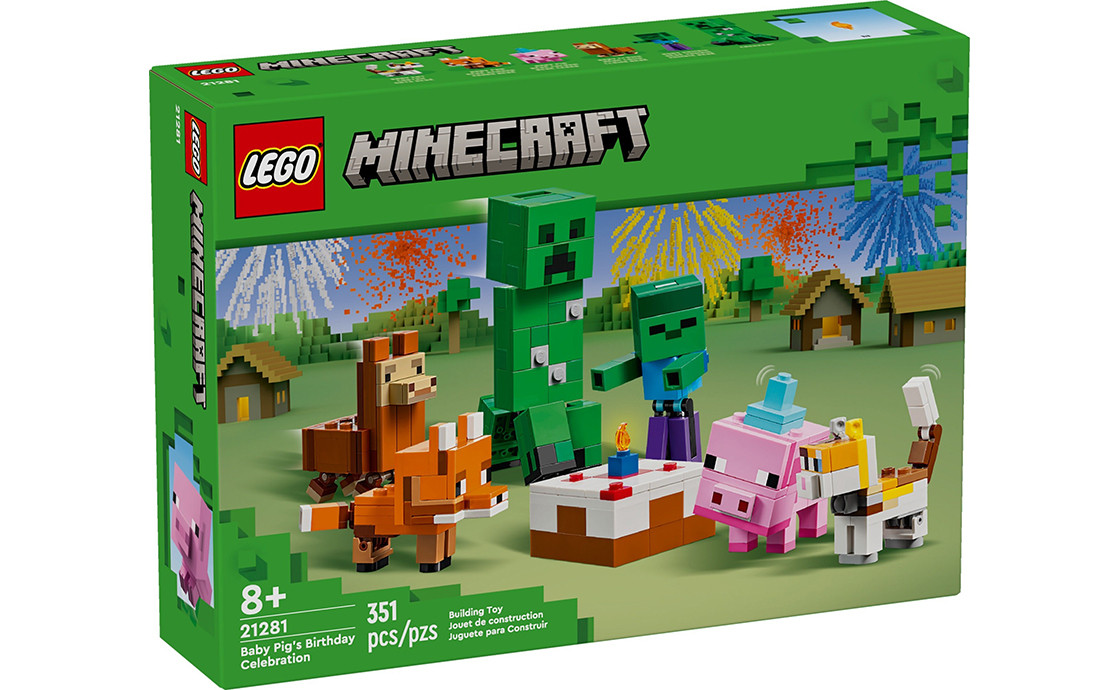 Lego Minecraft Святкування дня народження поросяти 21281, фото 1