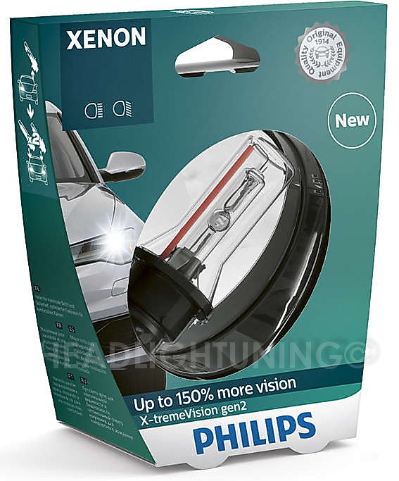 Ксенонова лампа Philips D2R X-tremeVision gen2 85126XV2S1 +150%