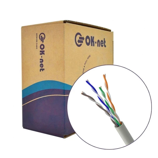 OK-Net КПВ-ВП (350) UTP кат.5е, 4х2х0.50 бухта 305 м (UTP мідь внутрішній)