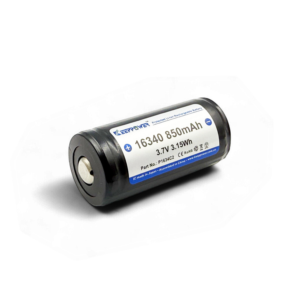 Акумулятор Li-Ion 16360! (16340) Keeppower 850mAh з платою хахисту