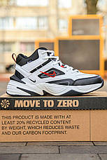 Чоловічі зимові кросівки Найк Nike M2K Tekno White Black Red (з хутром) AV4789-104, фото 2