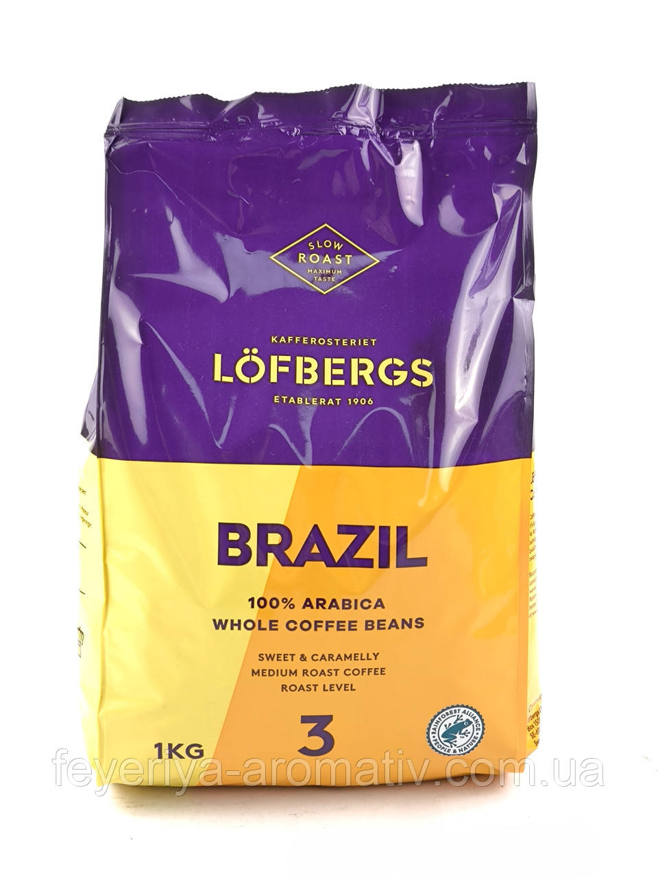 Кава у зернах Lofbergs Brazil 1 кг Швеція