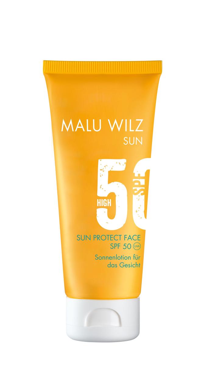 Malu Wilz Сонцезахисний лосьйон для обличчя з  SPF50 SUN PROTECT FACE ,50 мл (шт.), фото 1