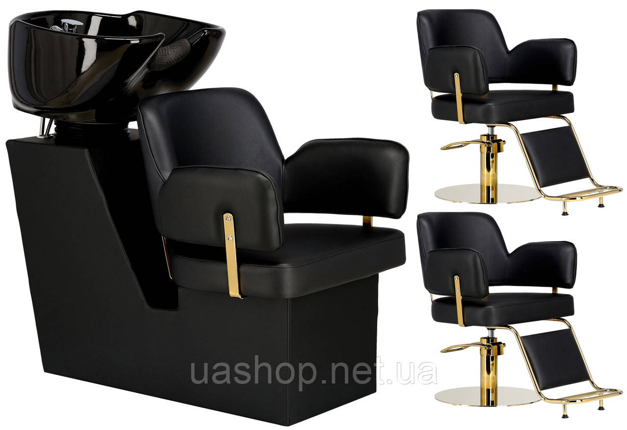 Набор парикмахерский мойка +2 кресла Austin, фото 1