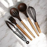 Набір кухонного приладдя на підставці Zepline 13 предметів кухонний комплект із силікону кухонне начиння, фото 3