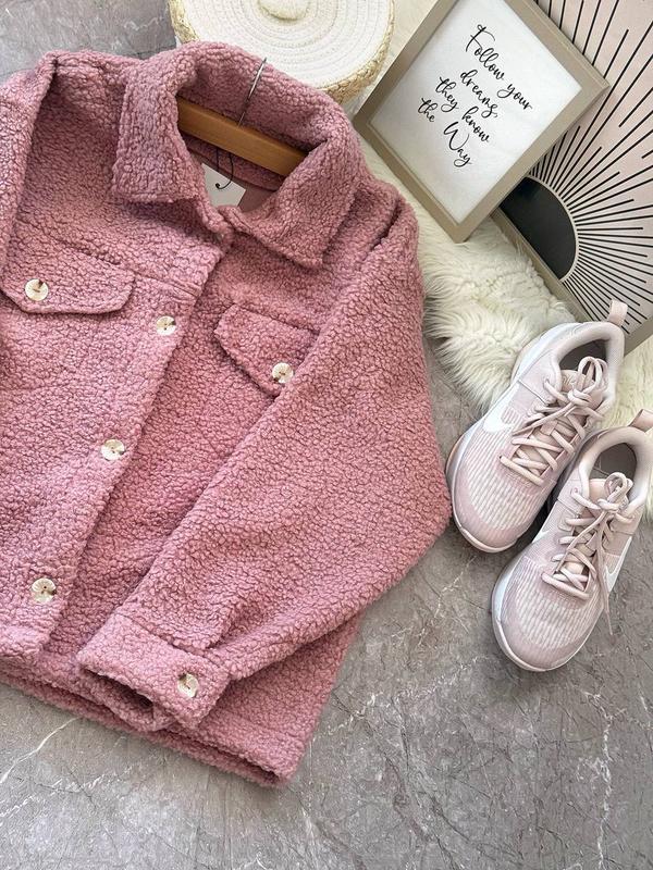 Вкорочена тепла хутряна сорочка жіноча з овчини, фото 1