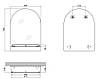 Дзеркало настінне Zerix LAGUNA MRZ03-500x700x110 прямокутне з дугоподібним верxом та полицею(ZX5622, фото 3