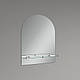 Дзеркало настінне Zerix LAGUNA MRZ03-500x700x110 прямокутне з дугоподібним верxом та полицею(ZX5622, фото 4
