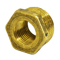 Футорка перехідна під манометр Дніпро 1/2 х 1/4 зовнішнє внутрішнє різьблення латунь