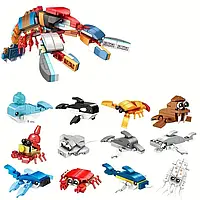 Набір міні-конструкторів Морські тварини Омар 12 шт