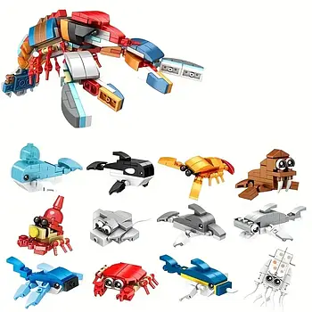 Набір міні-конструкторів Морські тварини Омар 12 шт