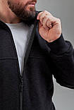 Тепла кофта на блискавці чоловічий бомбер якісний, фото 5