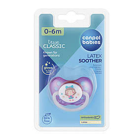 Пустушка латексна ортодонтична 0-6 місяців Canpol babies Toys Рожевий