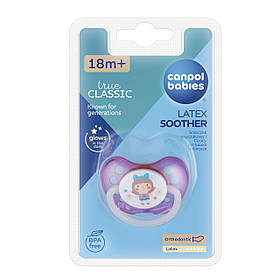 Пустушка латексна ортодонтична з 18 місяців Canpol babies Toys Рожевий