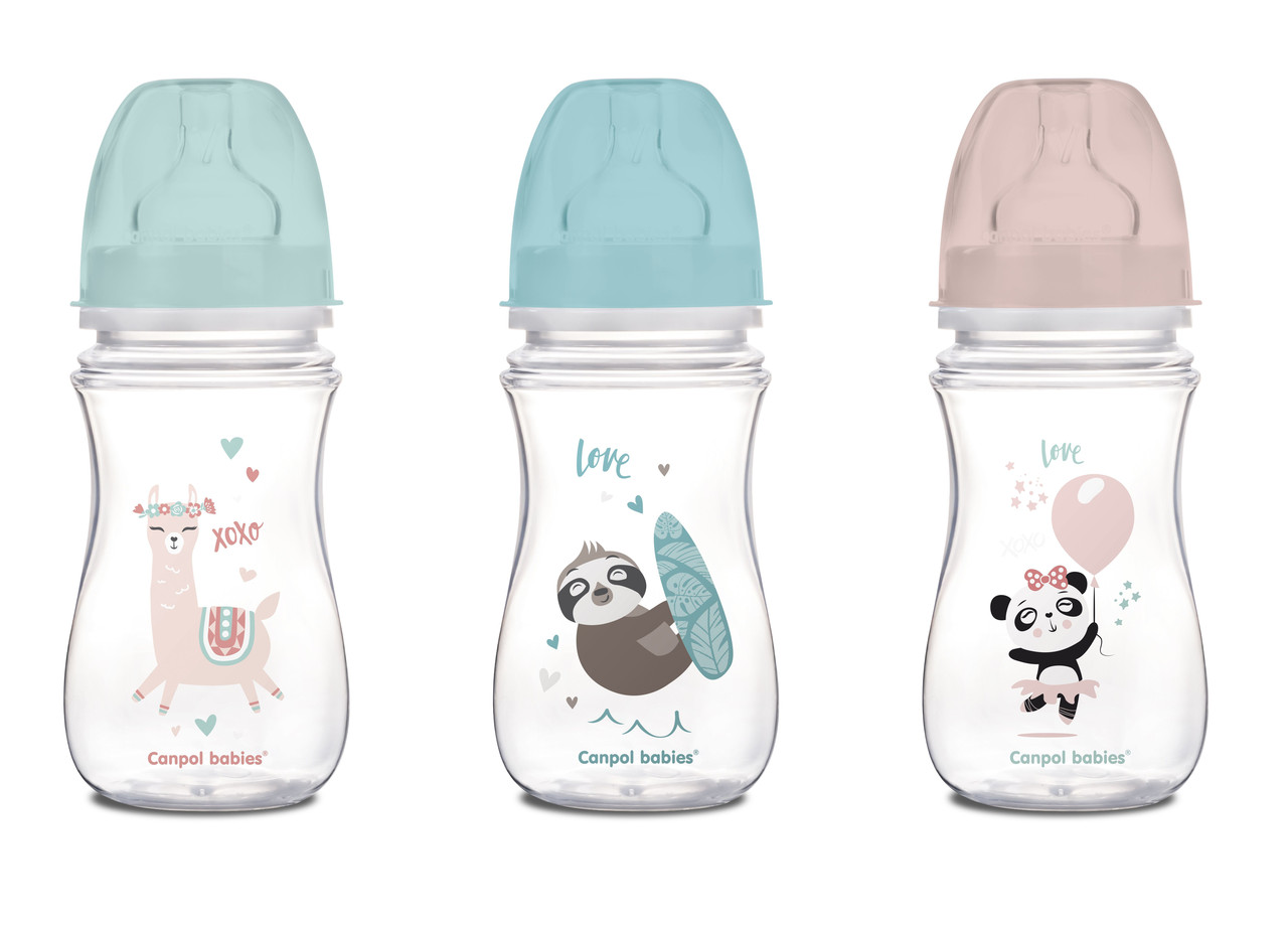 Пляшка антиколікова 240мл пластик з широким отвором Canpol babies Easystart, фото 1