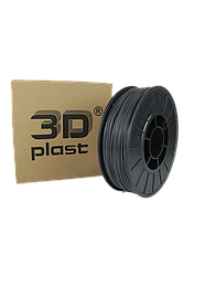Нитка ABS пластик для 3D принтера, сірий 0.75, сірий-графіт