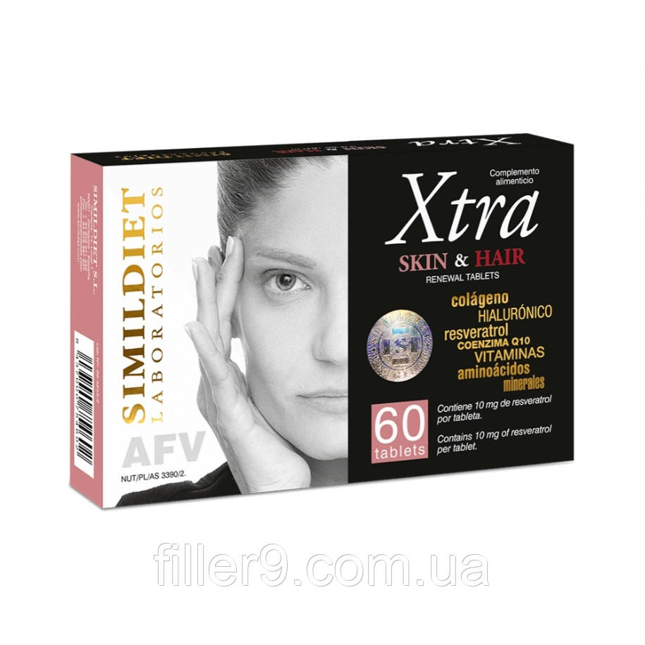 Simildiet Skin & Hear (Сквін ЄНД Хеа Таблетс) Антивіковий засіб, 60 капсул