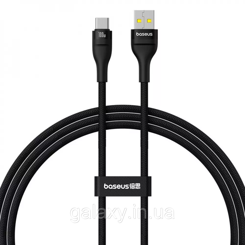 Кабель Baseus Type-C - Type-C 100W 1метр Flash 2 Charging Black P10311804111-00, фото 1