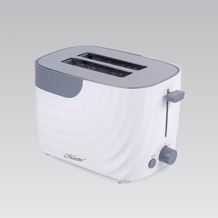 Недорогий якісний тостер для хрусткого бутерброду Maestro MR-706-WHITE