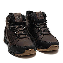 Підліткові дитячі зимові шкіряні черевики Columbia Brown