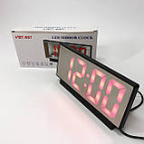 Настільний цифровий годинник з підсвіткою VST-897-1, Годинники електронні з EP-794 яскравими цифрами, фото 2