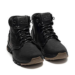 Підліткові дитячі зимові шкіряні черевики Timberland Black
