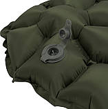 Килимок надувний Highlander Nap-Pak Inflatable Sleeping Mat 5 cm Olive (AIR071), фото 9