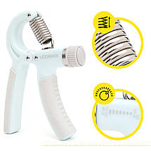 Еспандер кистьовий Cornix 5-60 кг з регульованим навантаженням XR-0146 Sky Blue/Grey Poland, фото 2