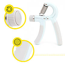 Еспандер кистьовий Cornix 5-60 кг з регульованим навантаженням XR-0146 Sky Blue/Grey Poland, фото 3