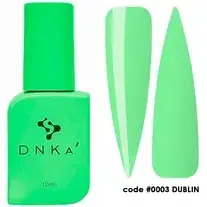 Камуфлюючий топ для нігтів Dnka Cover Top code #0003 Dublin, 12 мл уцінка подеротий флакон