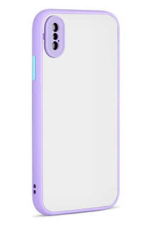 Чохол для iPhone XS/X - Goospery Matte Case, Lilac (Камера закрита)