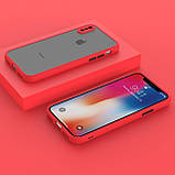 Чохол для iPhone XS/X - Goospery Matte Case, Red (Камера закрита), фото 4