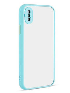 Чохол для iPhone XS/X — Goospery Matte Case, Mint (Камера закрита)