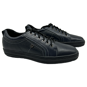 Кеди чоловічі стильні шкіряні сині “Style Shoes”