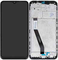 Дисплей модуль тачскрин Xiaomi Redmi 9/Poco M2/Redmi 9 Prime чорний оригінал з рамкою