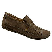 Мокасини чоловічі літні пісчяного кольору «Style Shoes», фото 3