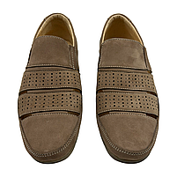 Мокасини чоловічі літні пісчяного кольору «Style Shoes», фото 5