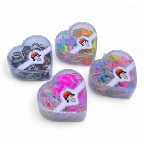 Набір резинок для волосся Серце (силікон) м.4047-11, фото 1