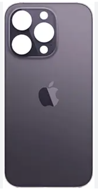 Задня кришка для iPhone 14 Pro Max, фіолетова, Deep Purple, з великими отворами під віконця камер,, фото 1