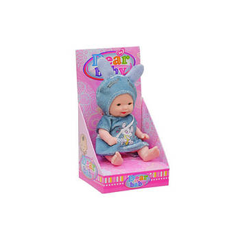 Дитяча Лялька-Пупс "Мишеня" QX128-139-12 у костюмі, із сумочкою