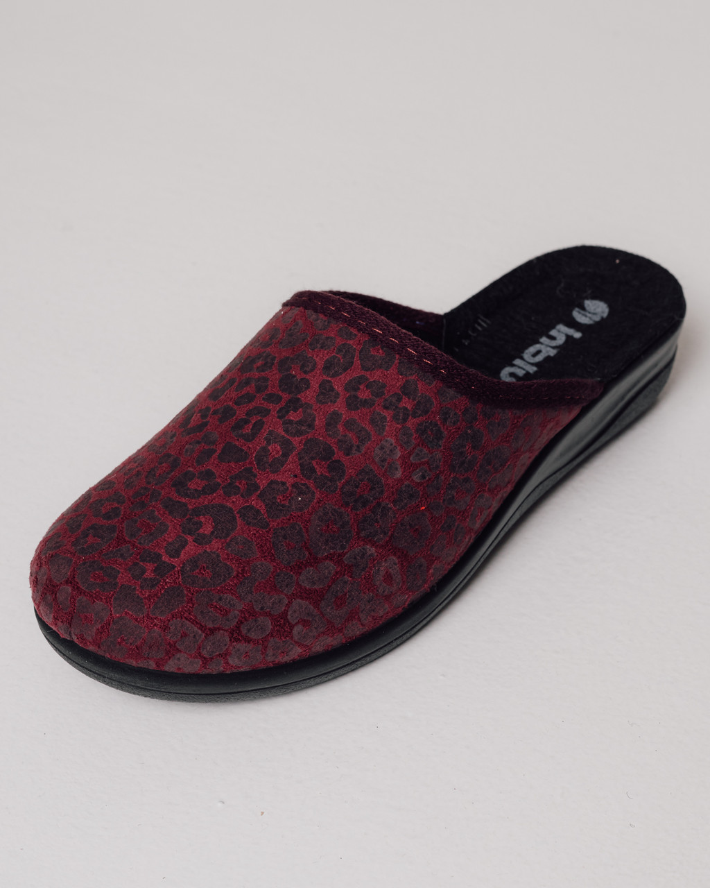 Тапочки женские леопард Inblu CF010600 35 сливовые
